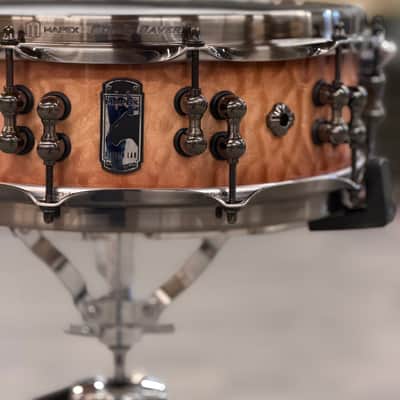MAPEX BPDLMH4460LPW BLACK PANTHER DESIGN LAB VERSATUS 14X4.58" SNARE DRUM PEACH BURL BURST image 3