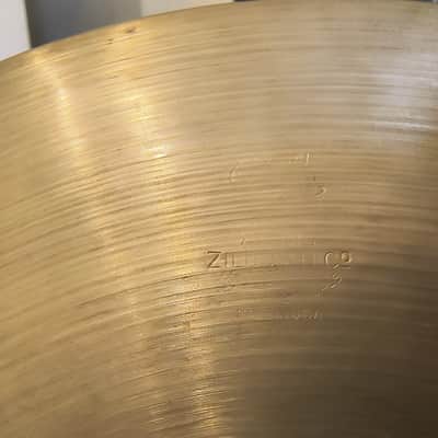 Vintage 1940s A Avedis Zildjian Trans Transition Stamp 13" Hi-hat Cymbals 500g 545g image 3