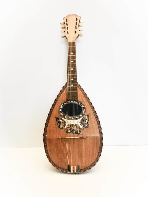 Italian handcrafted mandolin 1920 natural image 1