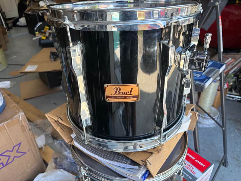Pearl 13” MLX Black Maple 1990’s Drum image 1