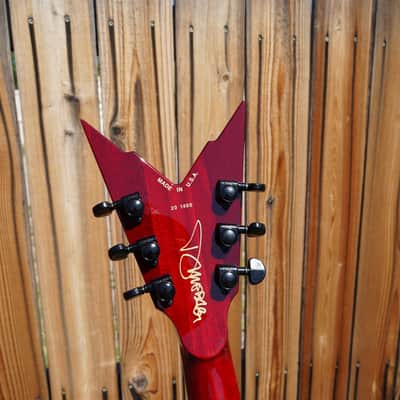 Dean USA DIME Razorback Transparent Cherry 6-String Electric Guitar w/ Hardshell Case image 4