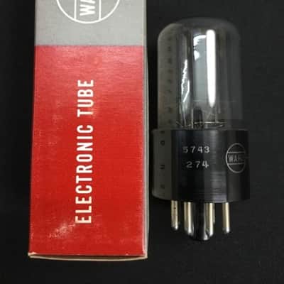 NOS WARDS (RCA) 12SL7GT Black Plates AUDIO PREAMP VACUUM TUBE Tested E.1390-D image 2