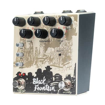 Old Blood Noise Endeavors Black Fountain Stereo Delay Effects Pedal, Cream image 3