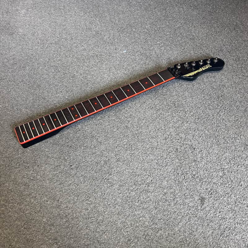 1980 Washburn Tour 24 Guitar Neck & Tuners  Red Bound Rosewood w/Red Dots image 1