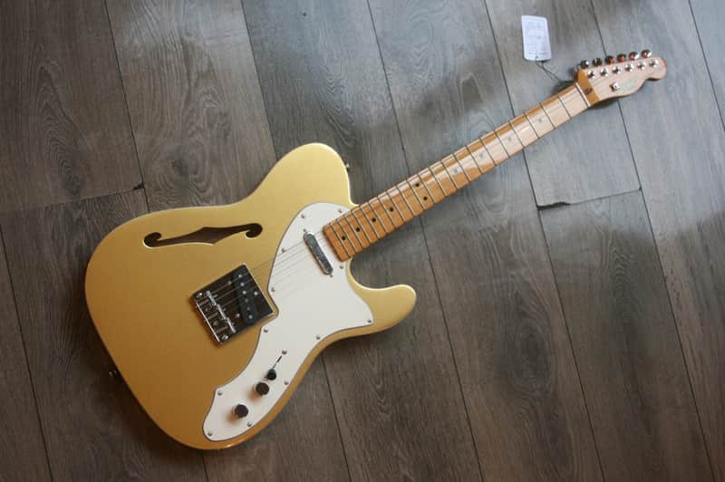 Squier ClassicVibeTelecasterシンライン ゴールド Squier FSR Classic Vibe '60s Telecaster Thinline Gold Anodized