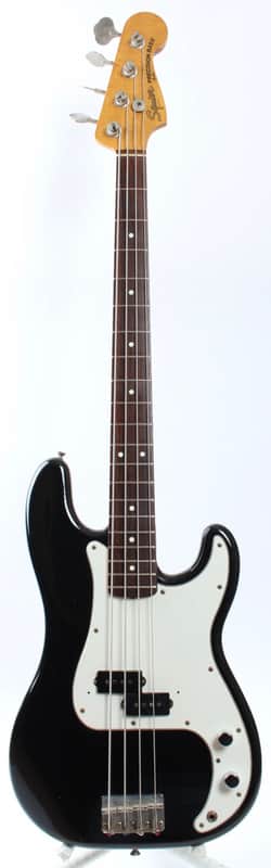 1983 Squier Precision Bass '62 Reissue black JV series image 1