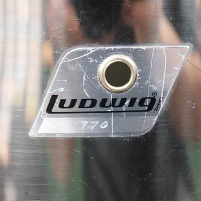 US LUDWIG 1970S STAINLESS STEEL 5PC KIT 05142022 image 11
