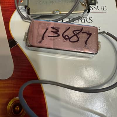 Gibson Mini-Humbucker Pick up-Stamped Pat. # 80's 90's -Chrome image 1