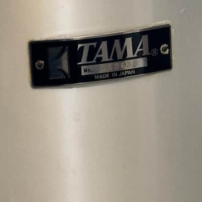 Tama 14 inch concert tom 80s - Metallic White image 6