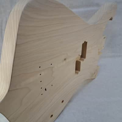 Unfinished Poplar Fireman P bass guitar body - fits fender necks J2429 image 6