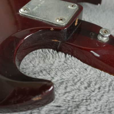 Greco SG-Style Bass MIJ Cherry Red Vintage Short Scale Bass Guitar image 18