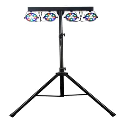 (2) Eliminator Mini Par Bar Lighting Systems w/4xLED Par Lights+Stand+Remote+Bag image 4