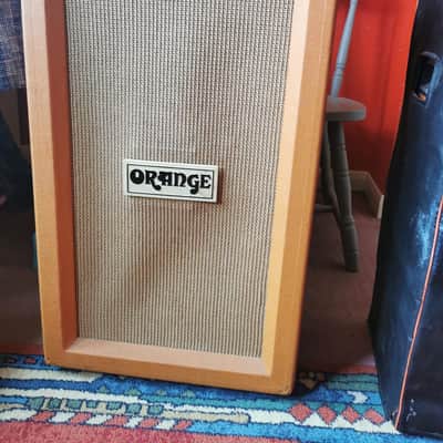 Orange Vintage PA Speakers Orange image 1