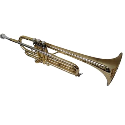 Schiller American Heritage Rivera Pro Trumpet Gold w/Bell Engraving image 2