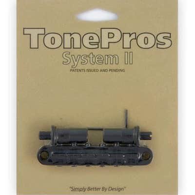 NEW TonePros T3BT-B Nashville Tunematic Bridge (Metric Thread) Tone Pros - BLACK