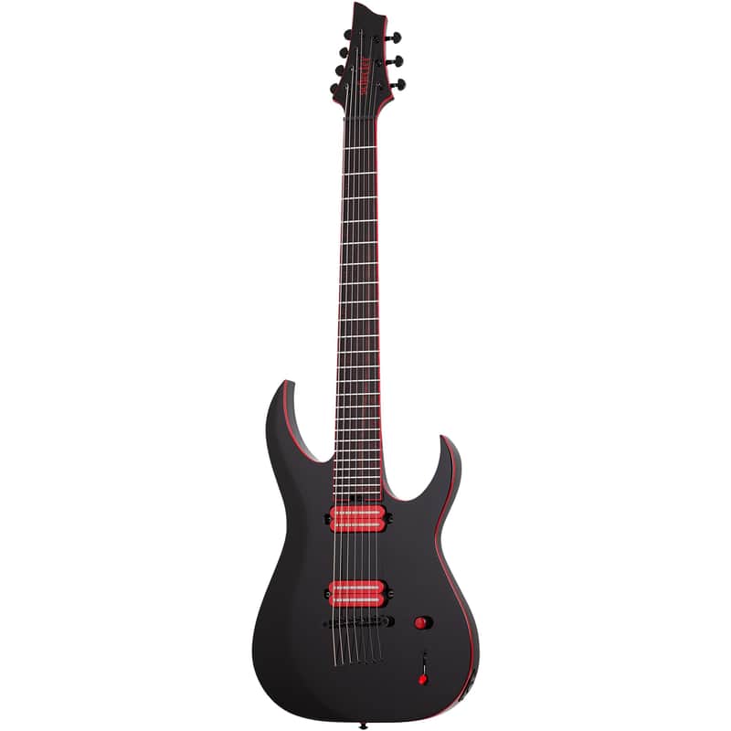 Schecter Sunset-7 Red Dawn 7-String Guitar Gloss Black B-STOCK image 1