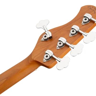 Sadowsky MetroExpress 21-Fret Vintage J/J Bass, Morado Fingerboard, 5-String - Solid Black High Polish image 8