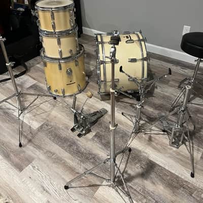 Pearl Vintage PowerMate Outfit - Fiberglass Shells Late 1970's - Satin Silver image 6