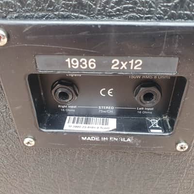 Marshall 1936 2x12 Cab (Upgraded Speakers) w/Cover image 3