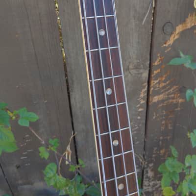 UPDATE HSC Kingston (Teisco ?) Jazz Bass Copy Red Orange image 5