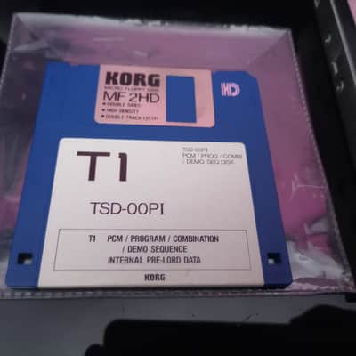 KORG T1 T2EX T3EX ORIGINAL DISKETTE KORG TSD-00PI PRE LOAD DATA FULL WORKING TEST SERVICE image 1