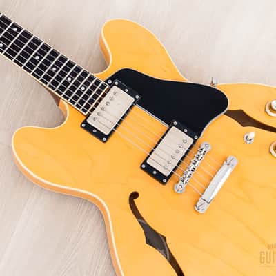 2002 Epiphone Elite 1963 ES-335 Dot Natural w/ Open Book Headstock, Case & Tag, Japan Terada image 8