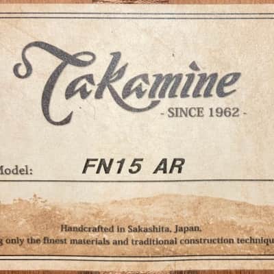 Takamine Limited Edition FN15 AR 2023 - Natural, Excellent, Demo, SKU: I744720 image 6