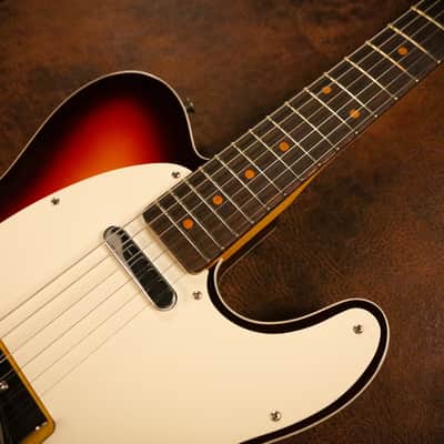 (Mint) Fender Custom Shop 1959 Telecaster Custom NOS in Maroon 3-tone Sunburst image 6