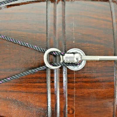 Naad Folk Musical Instrument Wedding Rosewood Sheesham Punjabi Bhangra Dhol With Bag 2022 Natural image 8