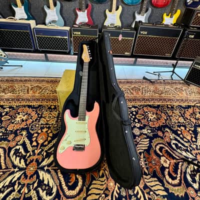 Schecter Nick Johnston Traditional LH SSS (Lefty/Zurdo) SIGNED BY NICK SUPER EXCLUSIVE - Atomic Coral Pink Shell With Custom Foam Case”The Home of Tone” image 17