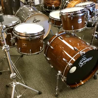 Gretsch Purewood Walnut 6pc Drum Set - 100% Walnut image 3