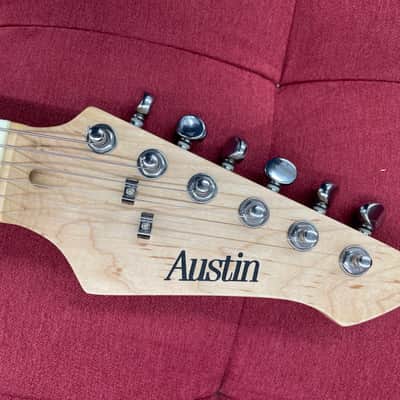 Austin T-Style Electric Guitar - Black image 4