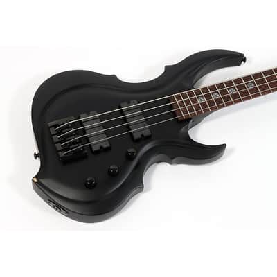 ESP LTD TA-204FRX Electric Bass Guitar Regular Black Satin image 3