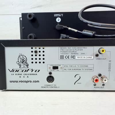 VocoPro CDG-8000 PRO Dual Karaoke CD+G Player System w/ Remote Deck 2003 image 13