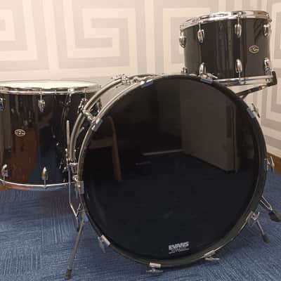 Slingerland 1970s Shell Pack in Black- 14,18,24″ – Players Kit image 2