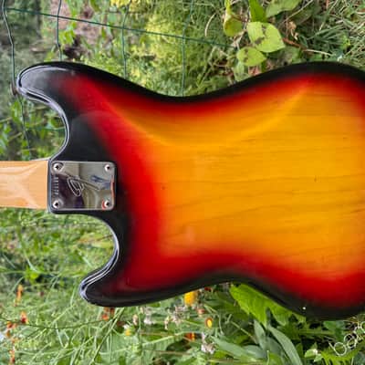 1973 Fender Mustang Bass - Sunburst - Clean Amazing Player - HSC image 4
