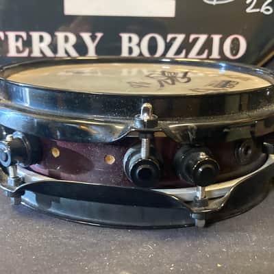 Terry Bozzio's DW - 8" Collector's Series Piccolo Tom - Purple Satin Oil - "A#/Bb". Autographed! image 9