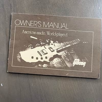 Gibson Vintage 1980’s Owners Manual Rare! “American Made, World Played” Les Paul SG image 1