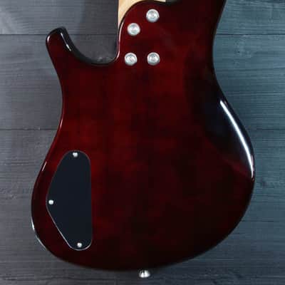 Flight Mini Bass TBL Trans-Blue Solidbody Electric Bass image 5