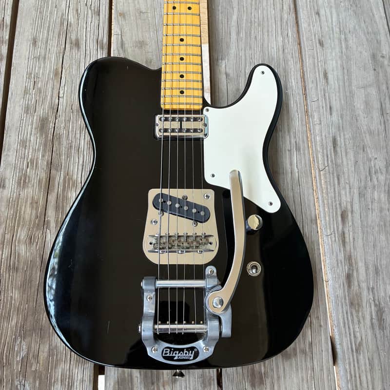 Squier Vintage Modified Cabronita Telecaster with Bigsby 2014 - 2019 - Black electric, Guitar, limited edition image 1