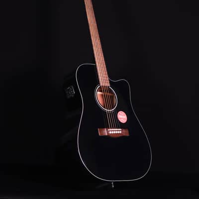 Fender CD-60SCE Dreadnought, Walnut FB, Black image 8