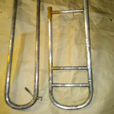 Antique AK Huttl Graslitz silver trombone. Bohemia, 1800s, Vintage good condition image 7