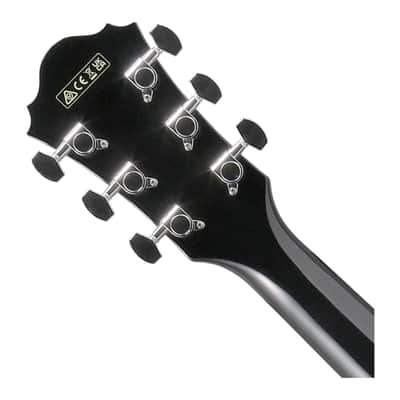 Used Ibanez AE170 Acoustic-Electric Guitar - Transparent Black High Gloss image 5