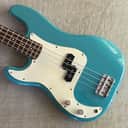 1993 Fender Left Hand Precision Bass Lefty P Bass Maui Blue Rosewood Fretboard Korea Rare Color