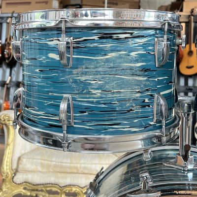 Ludwig "Bowling Ball" Blue Oyster 1970 image 13