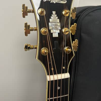 D'Angelico Excel Gramercy Grand Auditorium Acoustic Guitar with Electronics - Autumn Burst image 4