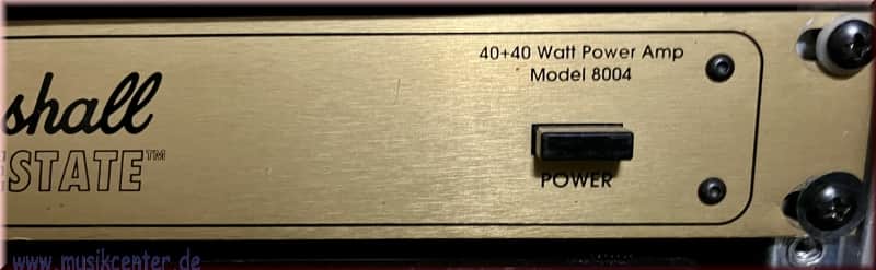 Marshall 8004 Endstufe 2 x 40 Watt - gold image 1