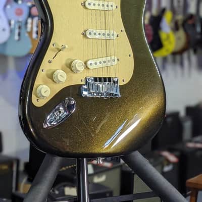 Fender American Ultra Stratocaster Left-handed - Texas Tea with Maple Fingerboard *FREE PLEK WITH PURCHASE*! 103 image 2