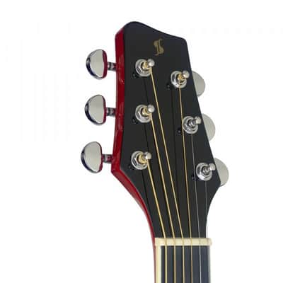 Stagg SA35 DS-TR Dreadnought Basswood Top Slope Shoulder Catalpa Neck 6-String Acoustic Guitar image 5