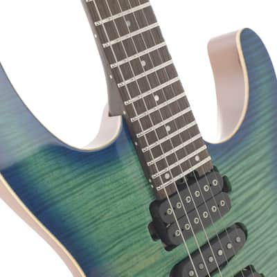 Charvel MJ Dinky DK24 HSH 2PT W MAH FM 2024 Caribbean Burst 3847gr image 9